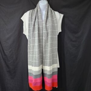 Gap Multi-Colored Stripe Knit Scarf Warm Winter Colorful Layering